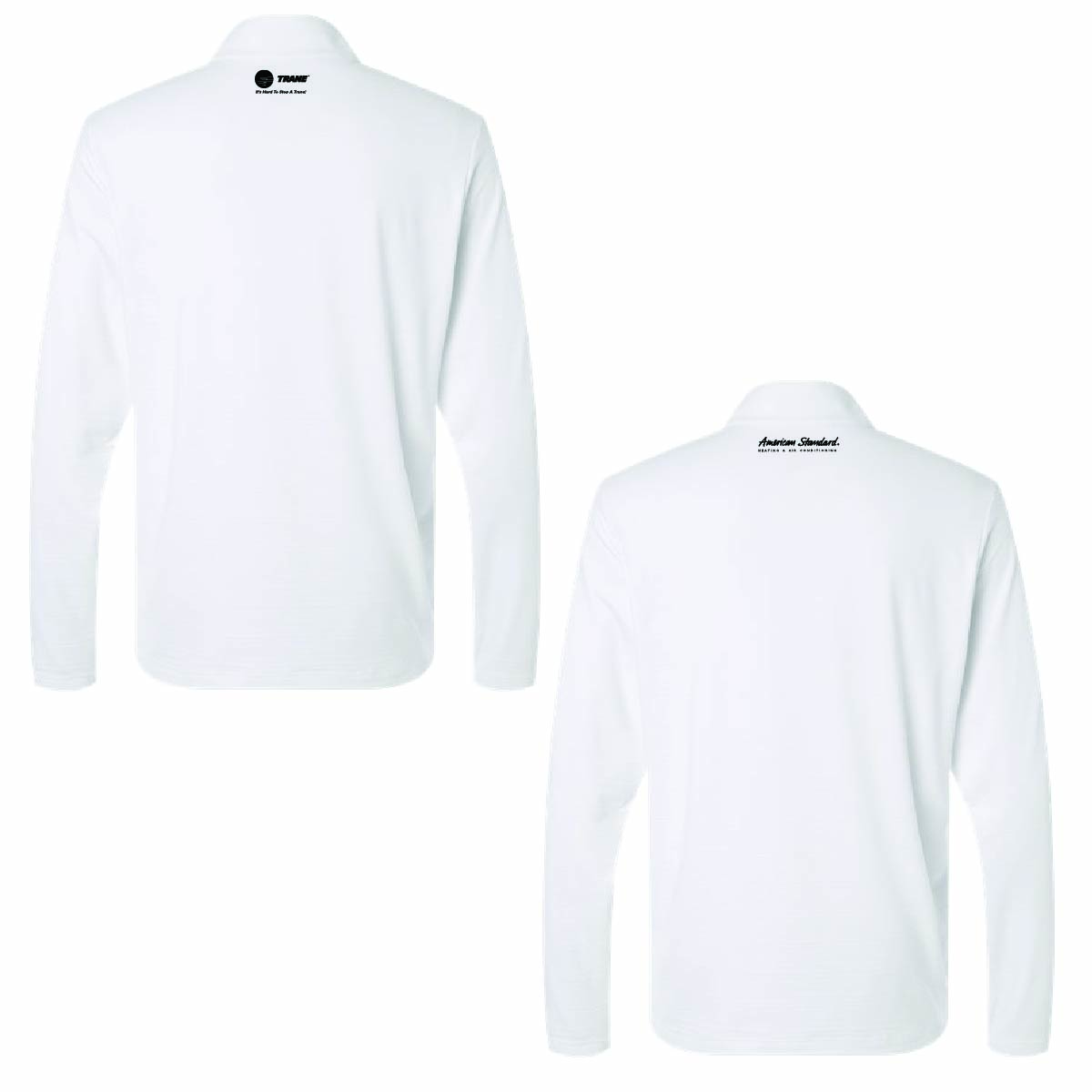 Adidas Men's Textured Stripe 1/4 Zip Pullover with Munch's Supply logo