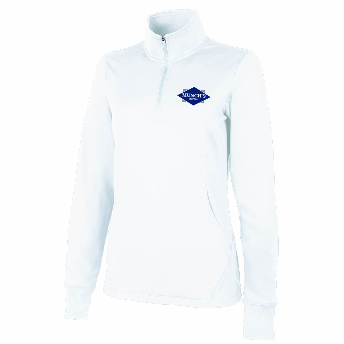 Charles River Women's Nu Fitness Pullover with Munch's Supply logo