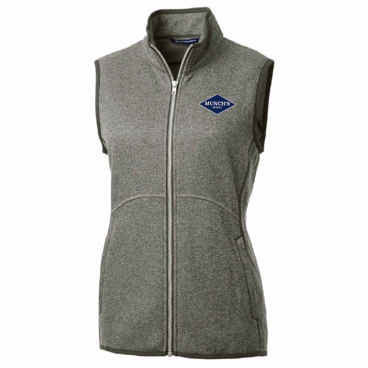 Cutter & Buck Women's Sweater-Knit Vest with Munch's Supply logo
