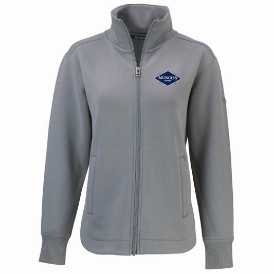 Cutter & Buck Women's Roam Full Zip Jacket with Munch's Supply logo