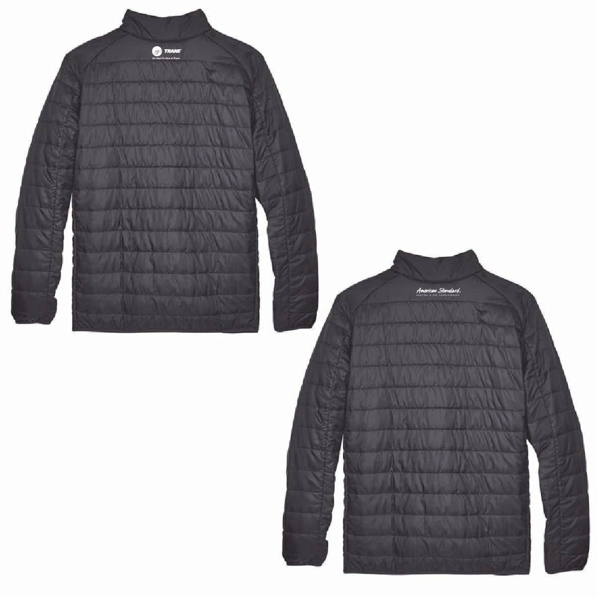 Core 365 Men's Packable Puffer Jacket with Munch's Supply logo