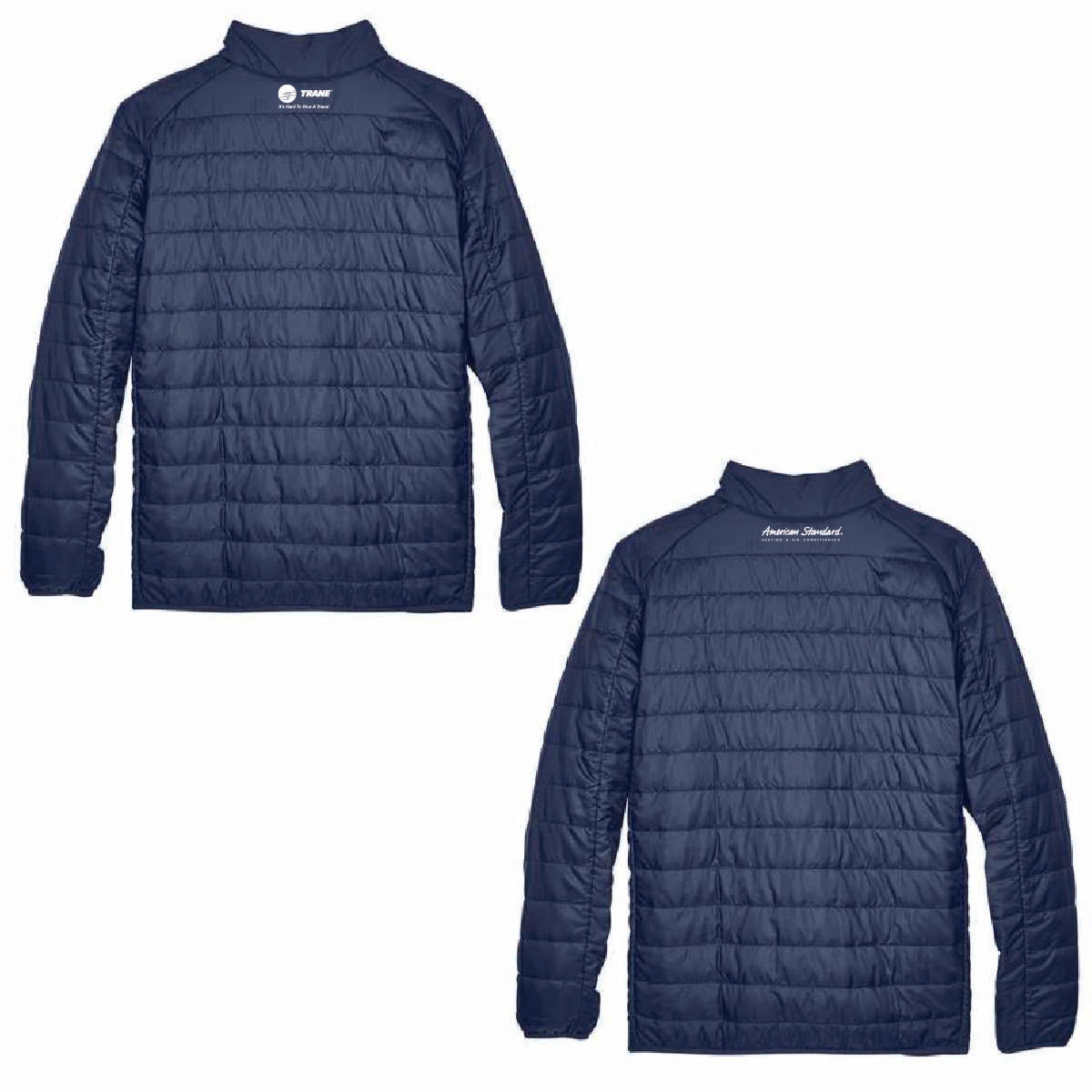 Core 365 Men's Packable Puffer Jacket with Munch's Supply logo