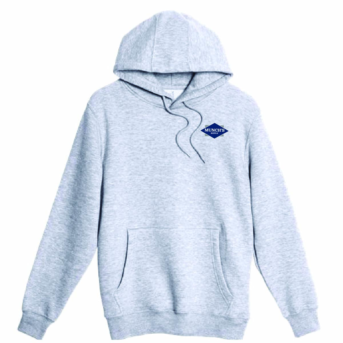 Lane 7 Unisex Premium Pullover Hooded Sweatshirt with Munch's Supply logo