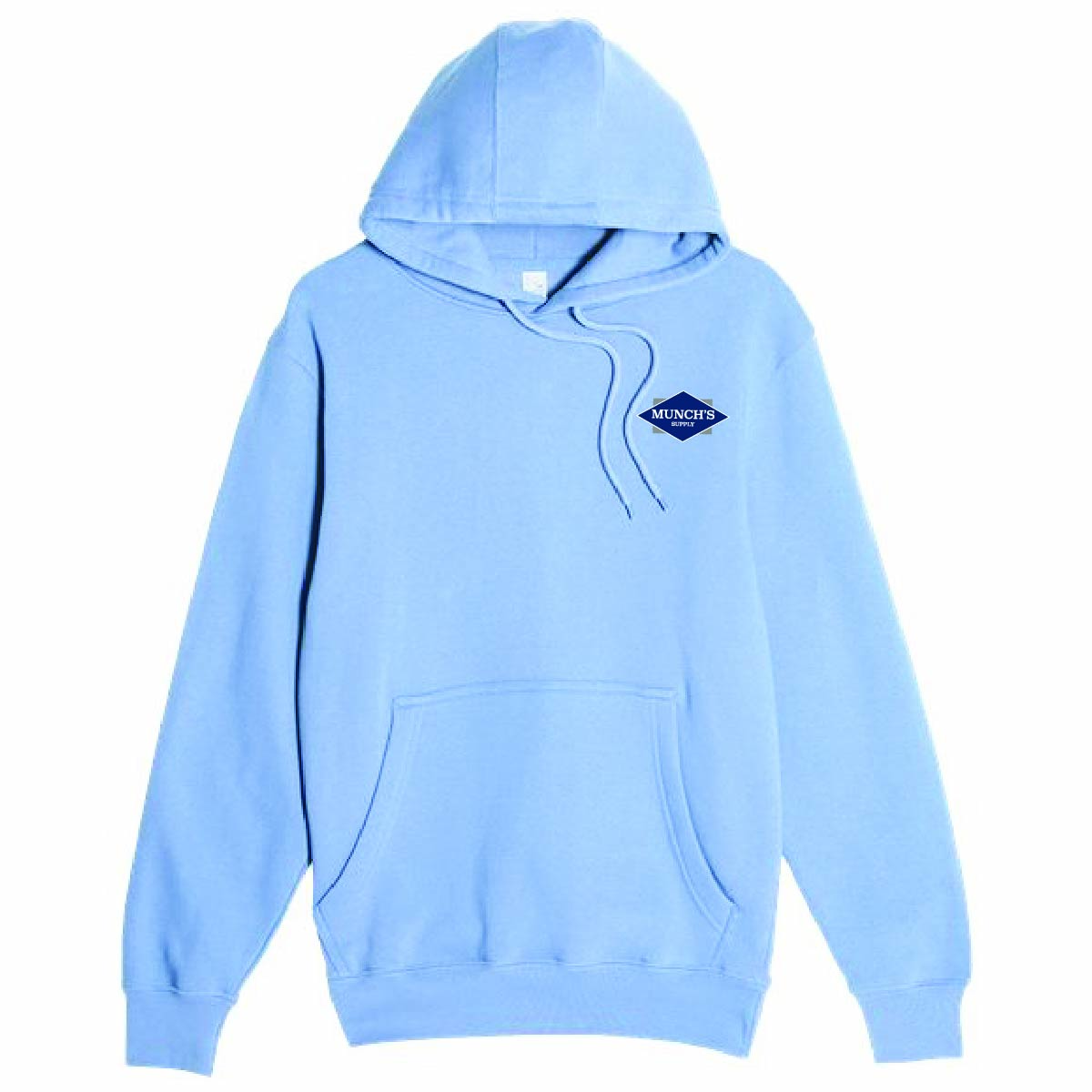 Lane 7 Unisex Premium Pullover Hooded Sweatshirt with Munch's Supply logo