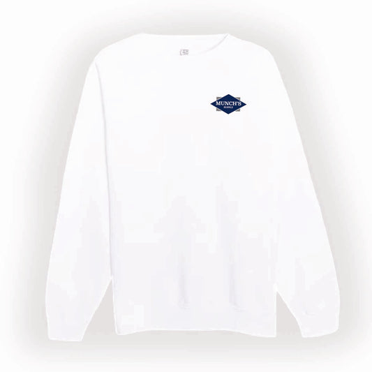 Lane 7 Unisex Premium Crewneck Sweatshirt with Munch's Supply logo