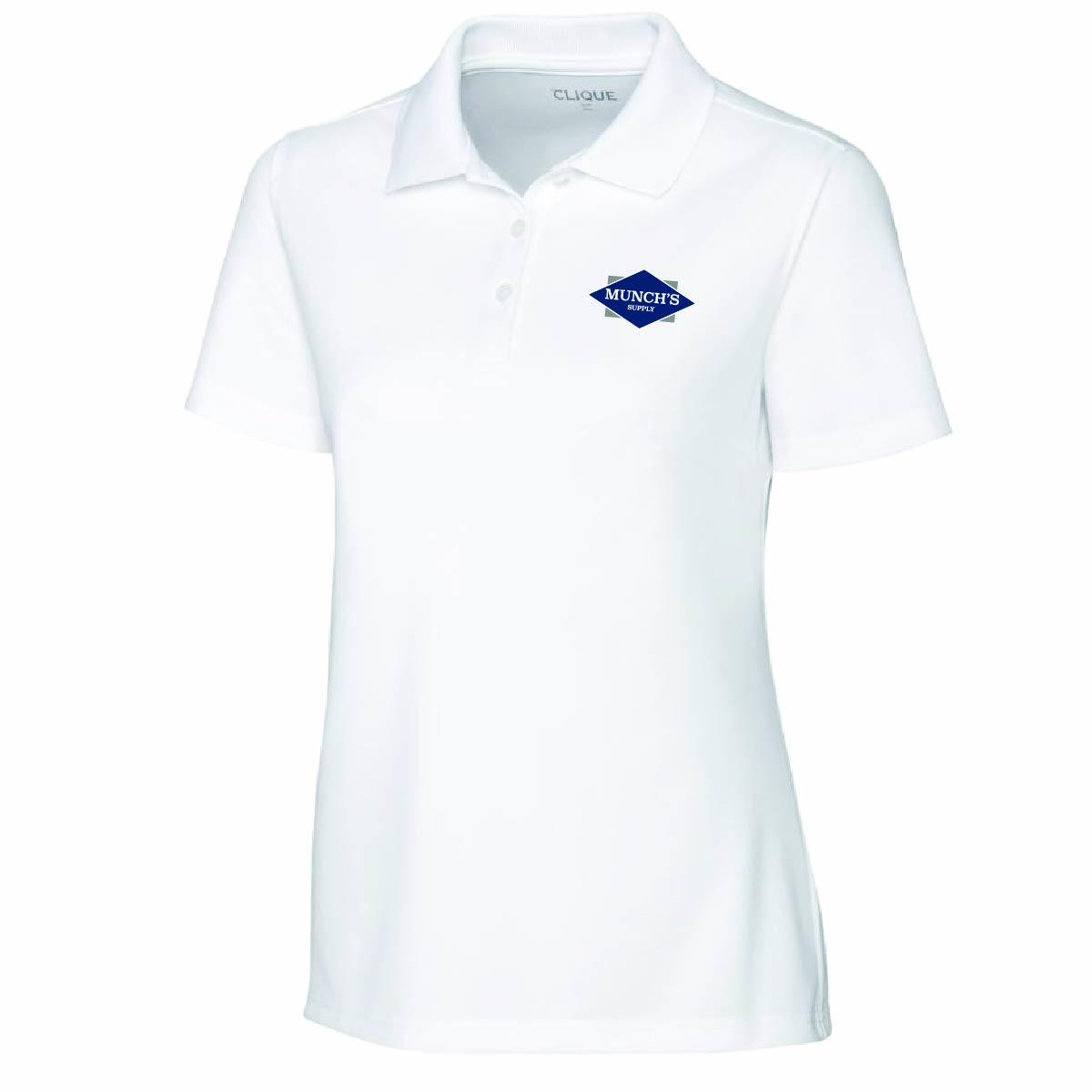 Clique by Cutter Women's Spin Performance Polo with Munch's Supply logo