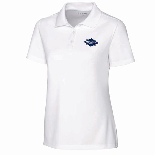Clique by Cutter Women's Spin Performance Polo with Munch's Supply logo