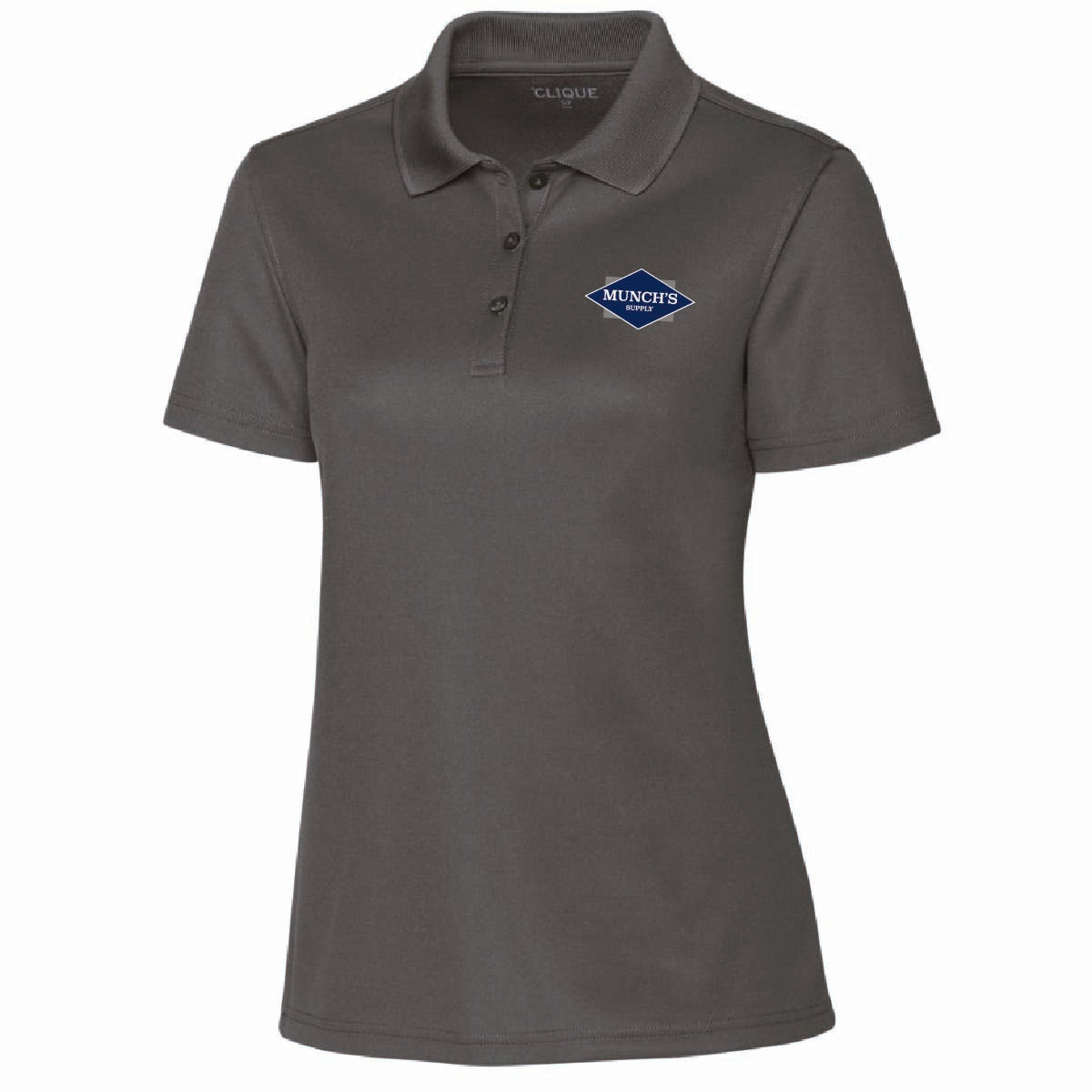 Clique by Cutter Women's Spin Performance Polo with Munch's Supply logo