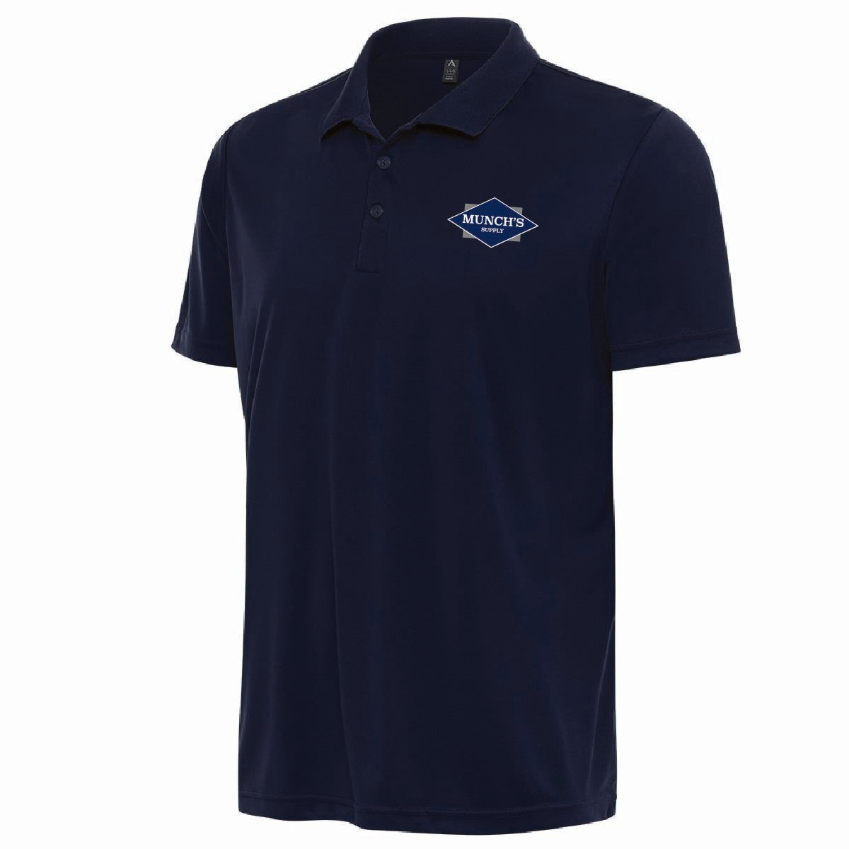 Antigua Men's Flex Polo with Munch's Supply logo