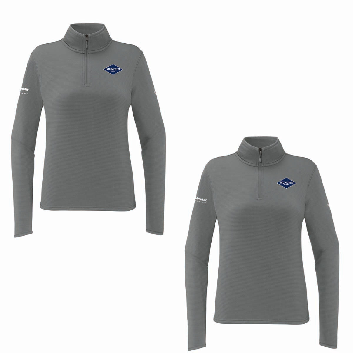 The North Face Women's Aim 1/4 Zip Fleece with Munch's Supply logo