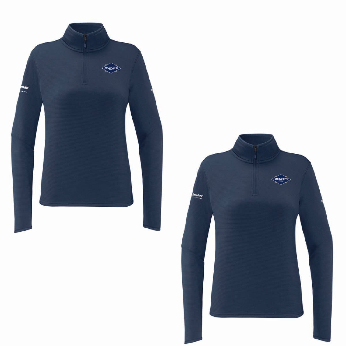 The North Face Women's Aim 1/4 Zip Fleece with Munch's Supply logo
