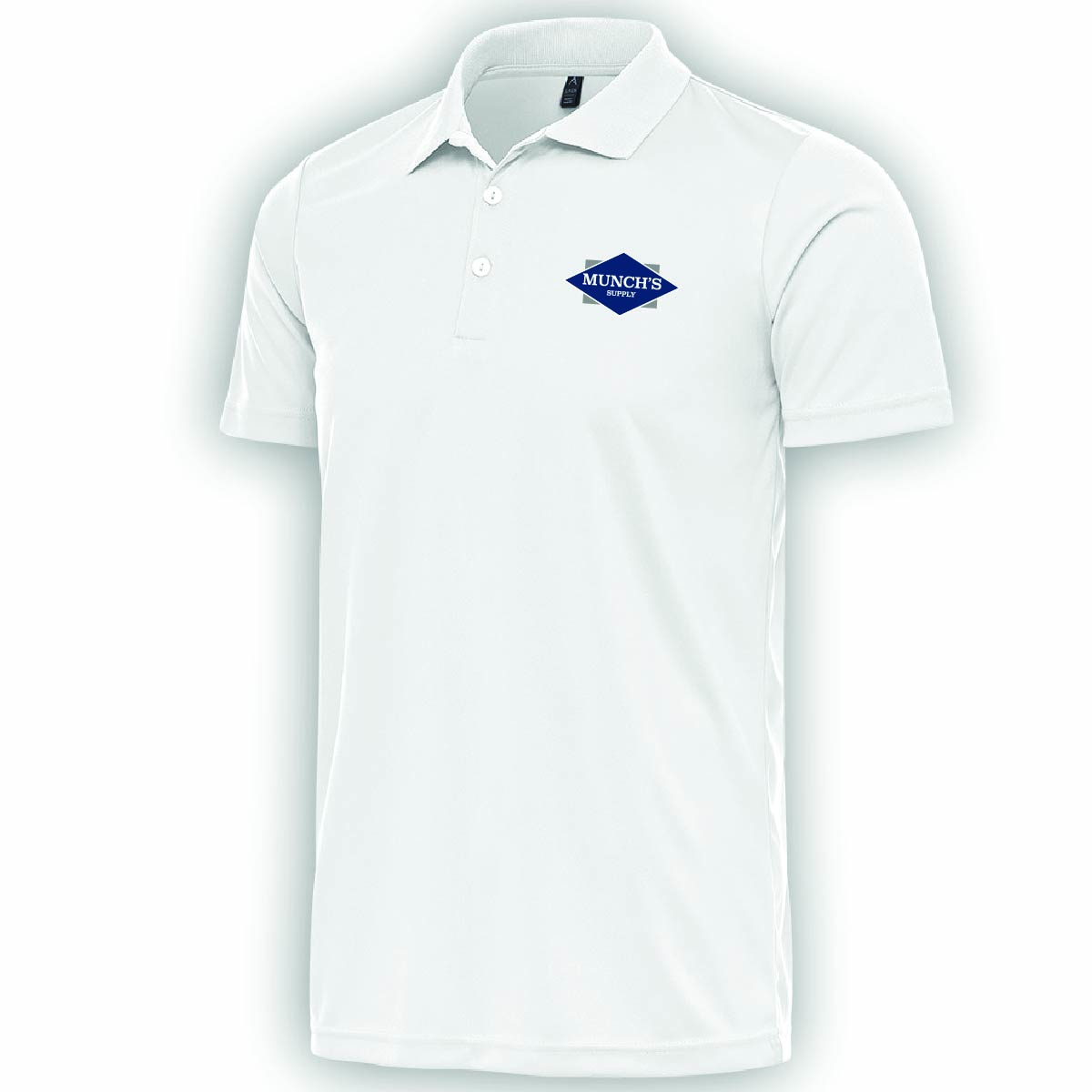Antigua Men's Flex Polo with Munch's Supply logo