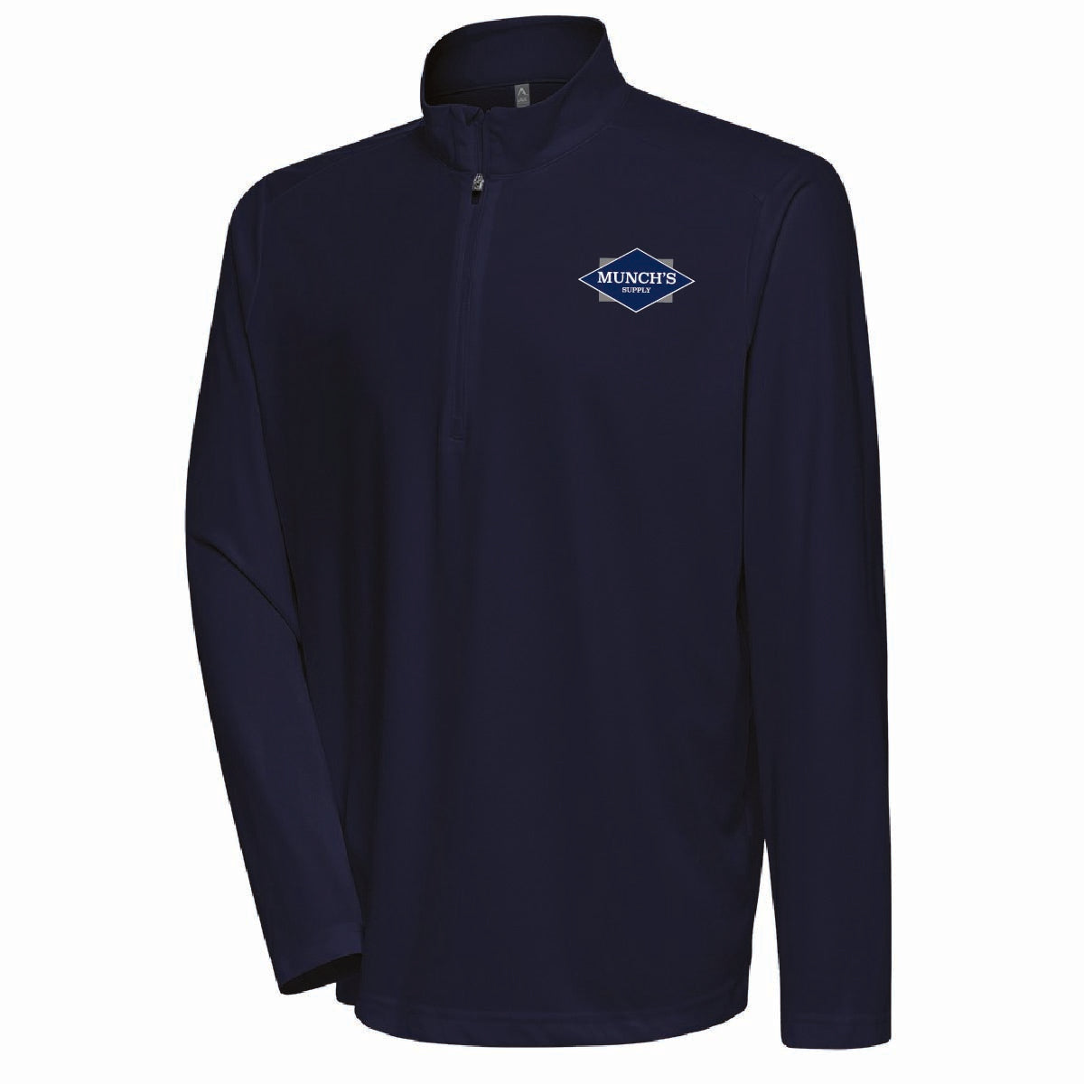 Antigua Men's Flex Pullover with Munch's Supply logo