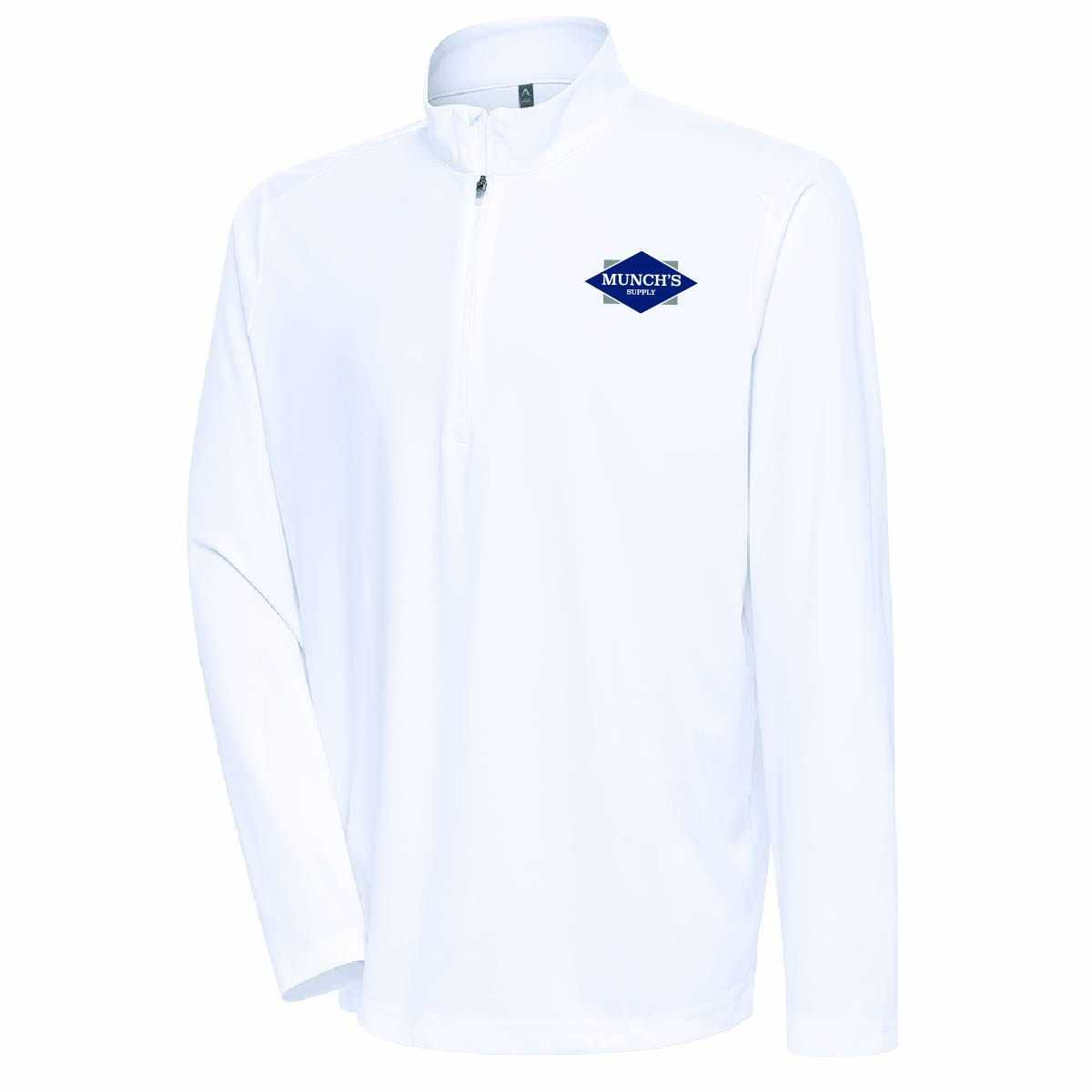 Antigua Men's Flex Pullover with Munch's Supply logo