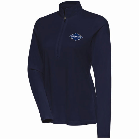 Antigua Women's Flex Pullover with Munch's Supply logo
