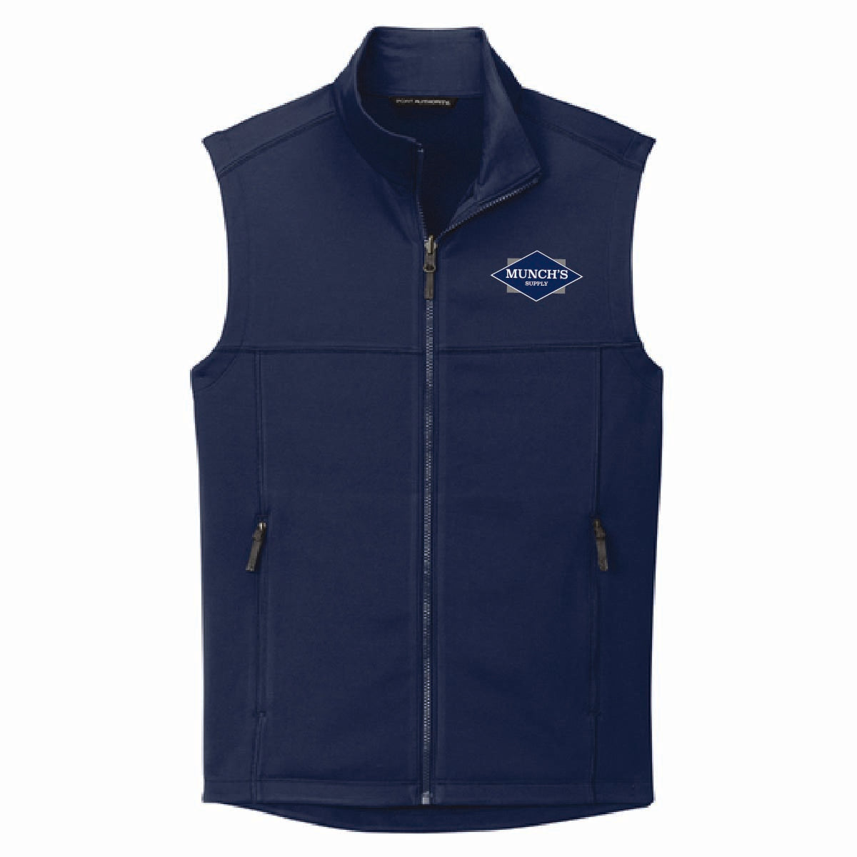 Port Authority Men's Smooth Fleece Vest with Munch's Supply logo