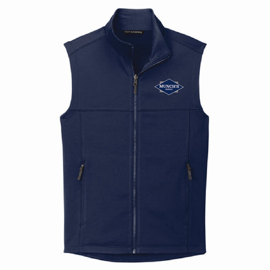 Port Authority Men's Smooth Fleece Vest with Munch's Supply logo