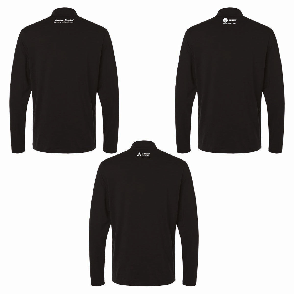 Adidas Men's Textured Stripe 1/4 Zip Pullover with O'Connor Logo