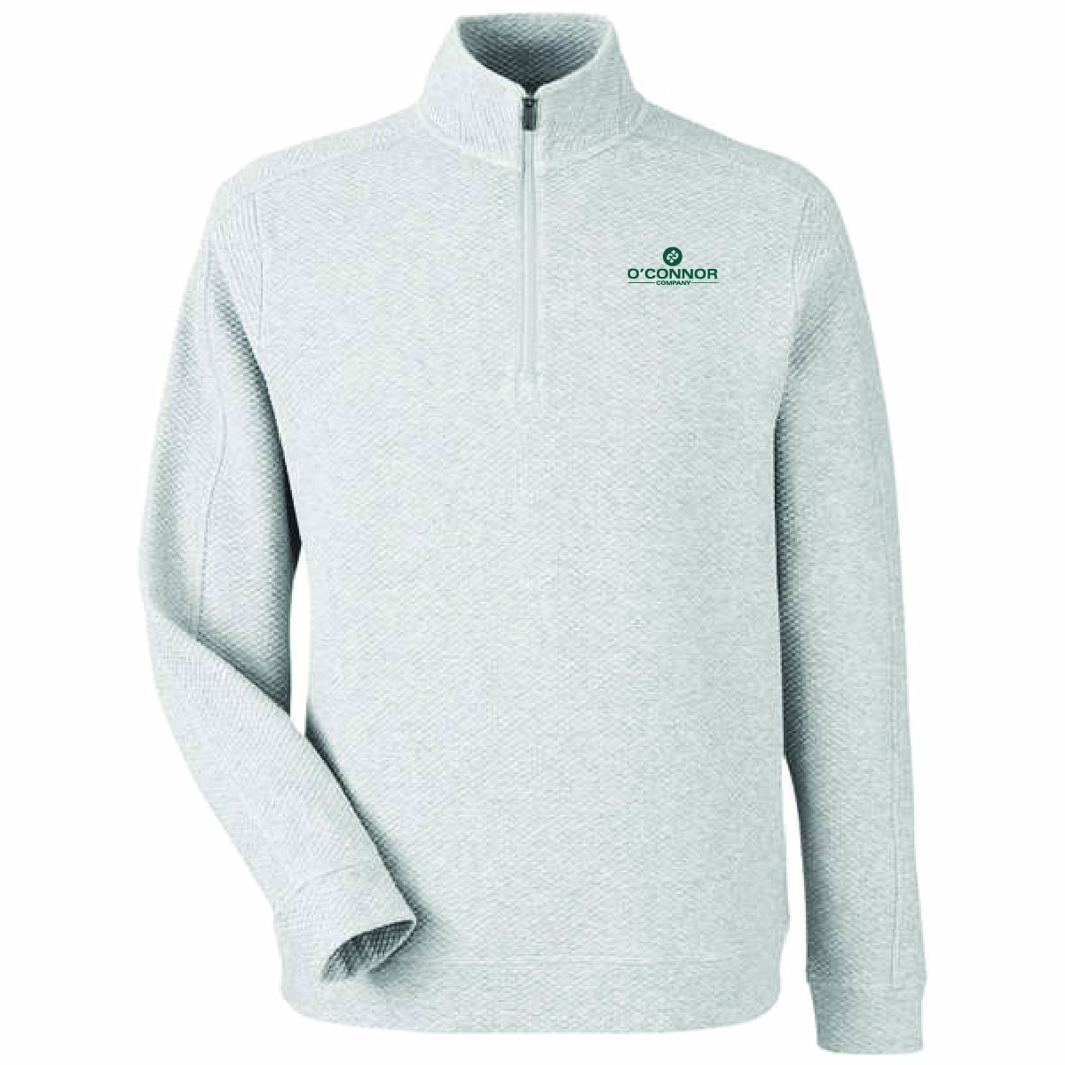 North End Men's Textured 1/4 Zip Pullover with O'Connor Logo
