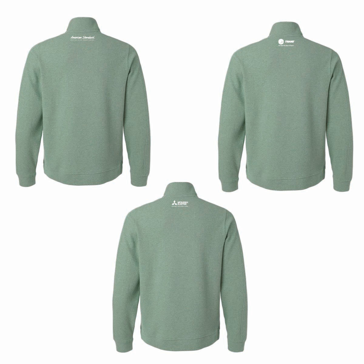 North End Men's Textured 1/4 Zip Pullover with O'Connor Logo