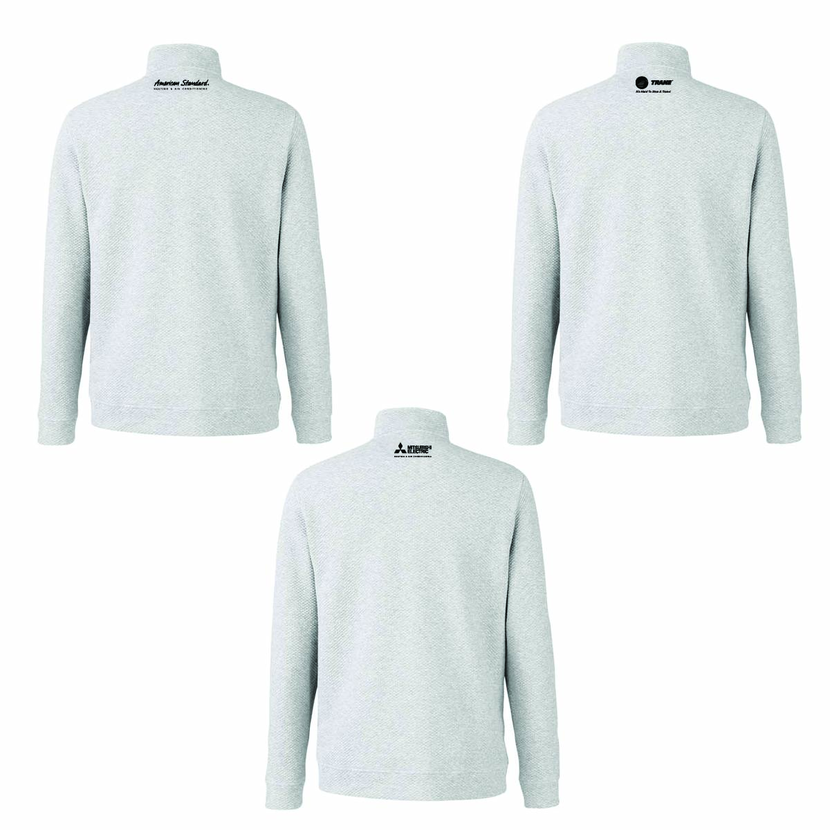 North End Men's Textured 1/4 Zip Pullover with O'Connor Logo