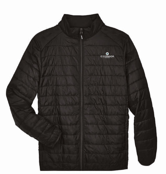 Core 365 Men's Packable Puffer Jacket with O'Connor Logo