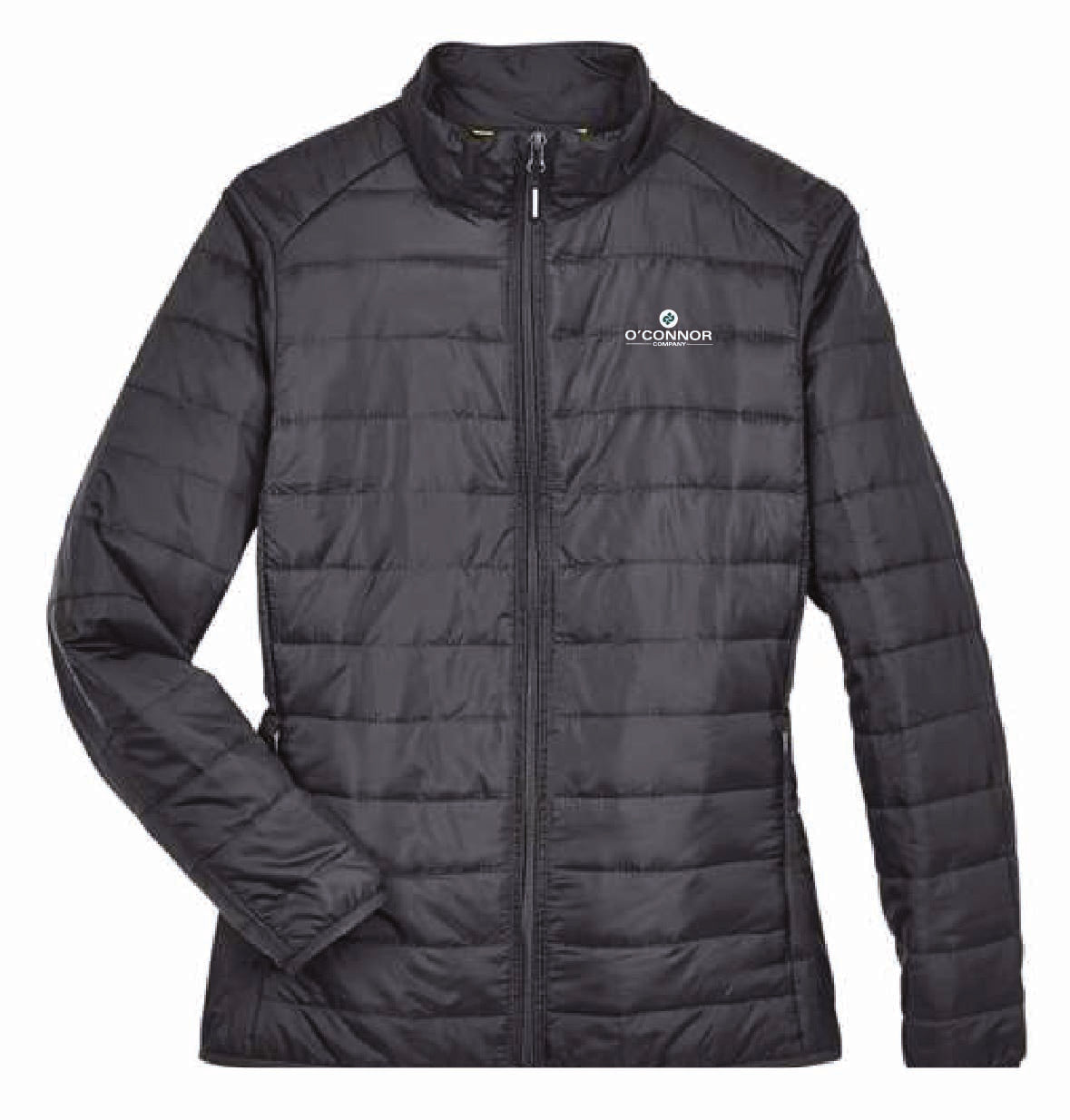 Core 365 Women's Packable Puffer Jacket with O'Connor Logo