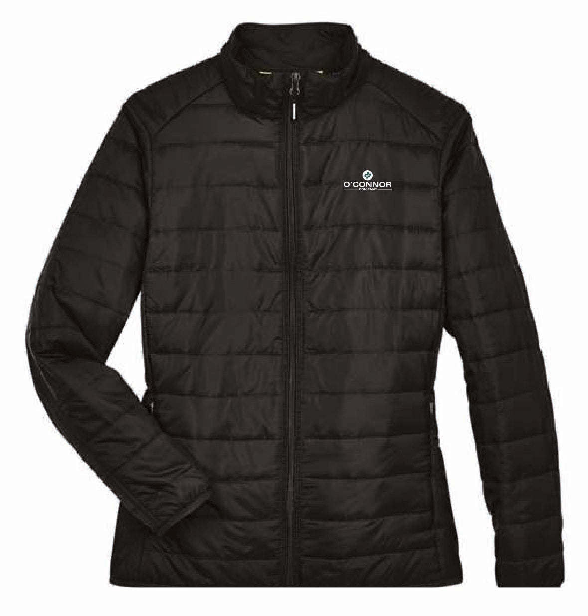 Core 365 Women's Packable Puffer Jacket with O'Connor Logo