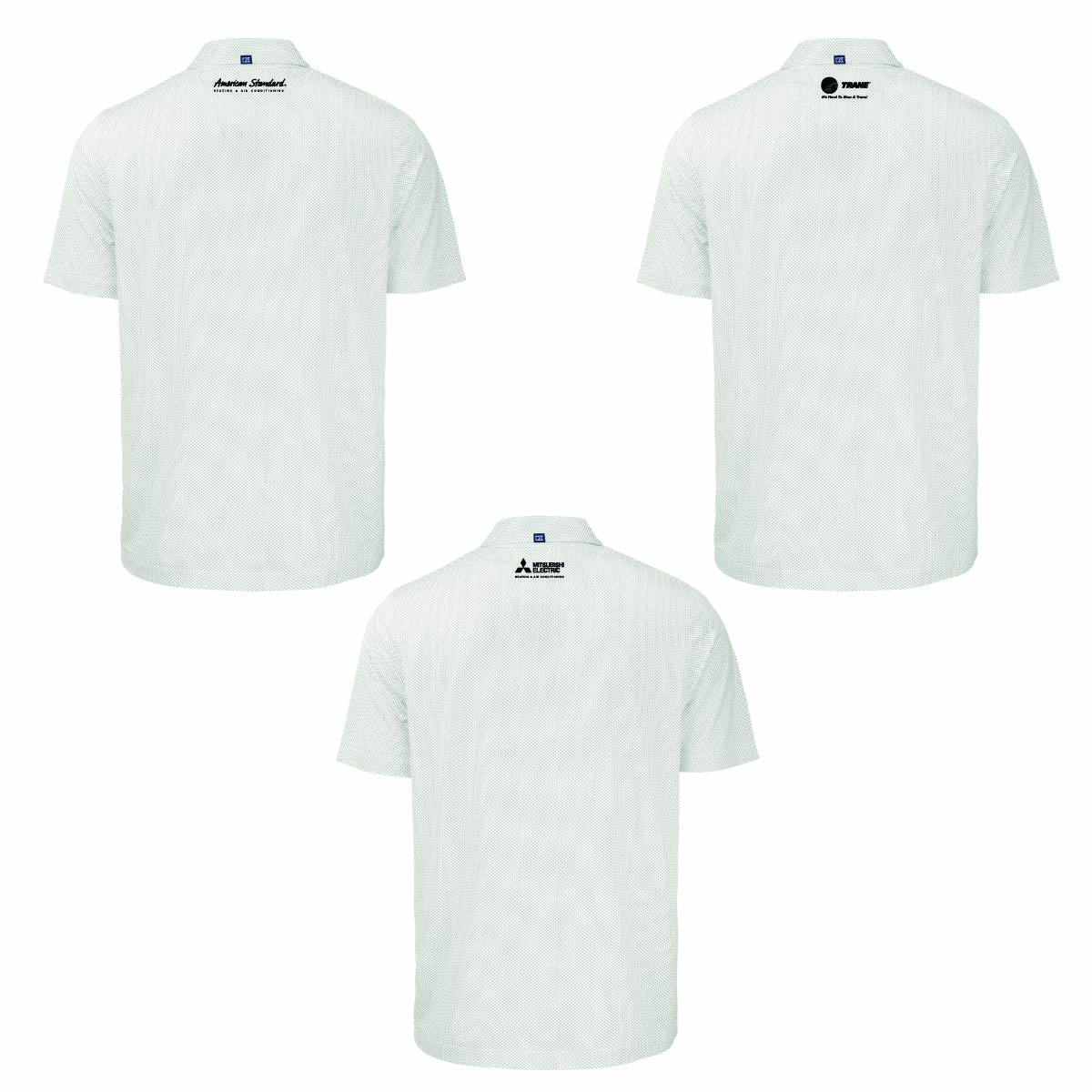 Cutter & Buck Men's Pike Symmetry Print Stretch Polo with O'Connor Logo