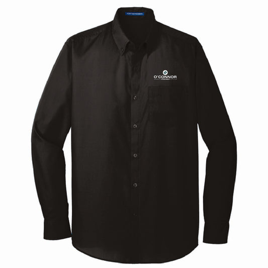 Port Authority Men's Long Sleeve Poplin Shirt with O'Connor Logo