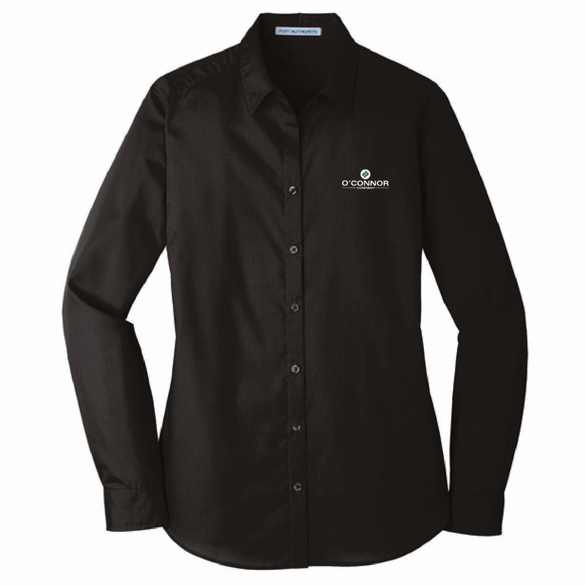 Port Authority Women's Long Sleeve Poplin Shirt with O'Connor Logo