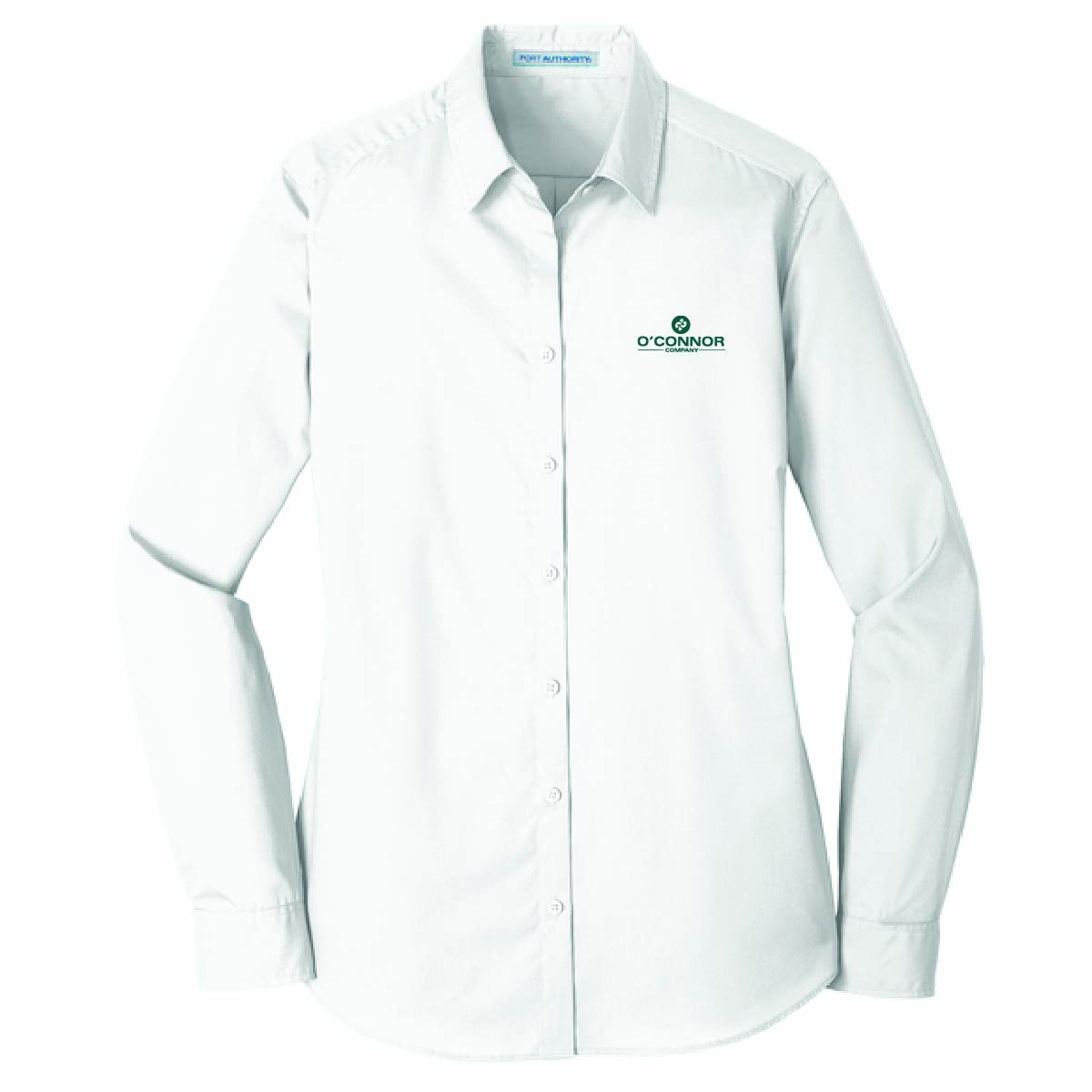 Port Authority Women's Long Sleeve Poplin Shirt with O'Connor Logo