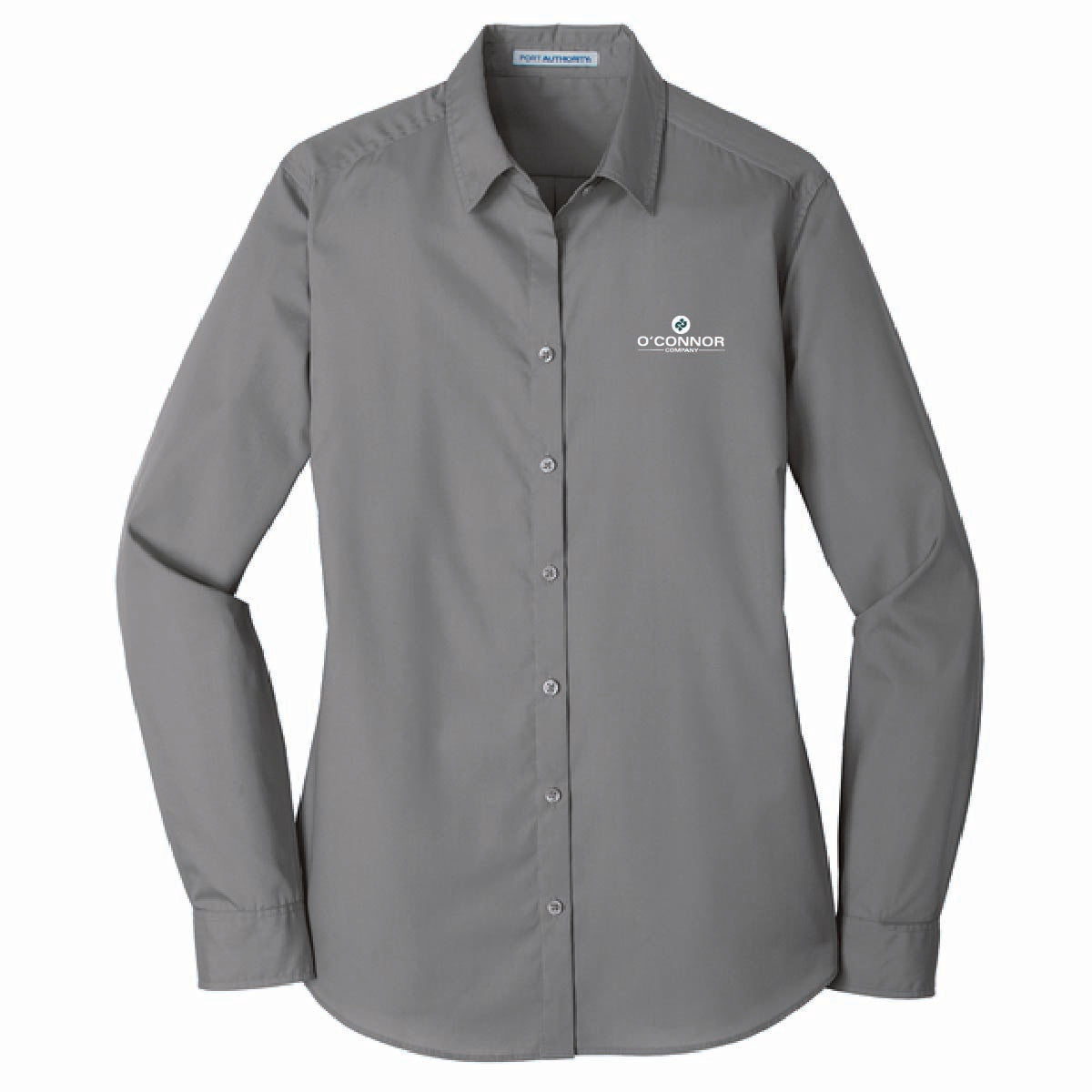 Port Authority Women's Long Sleeve Poplin Shirt with O'Connor Logo