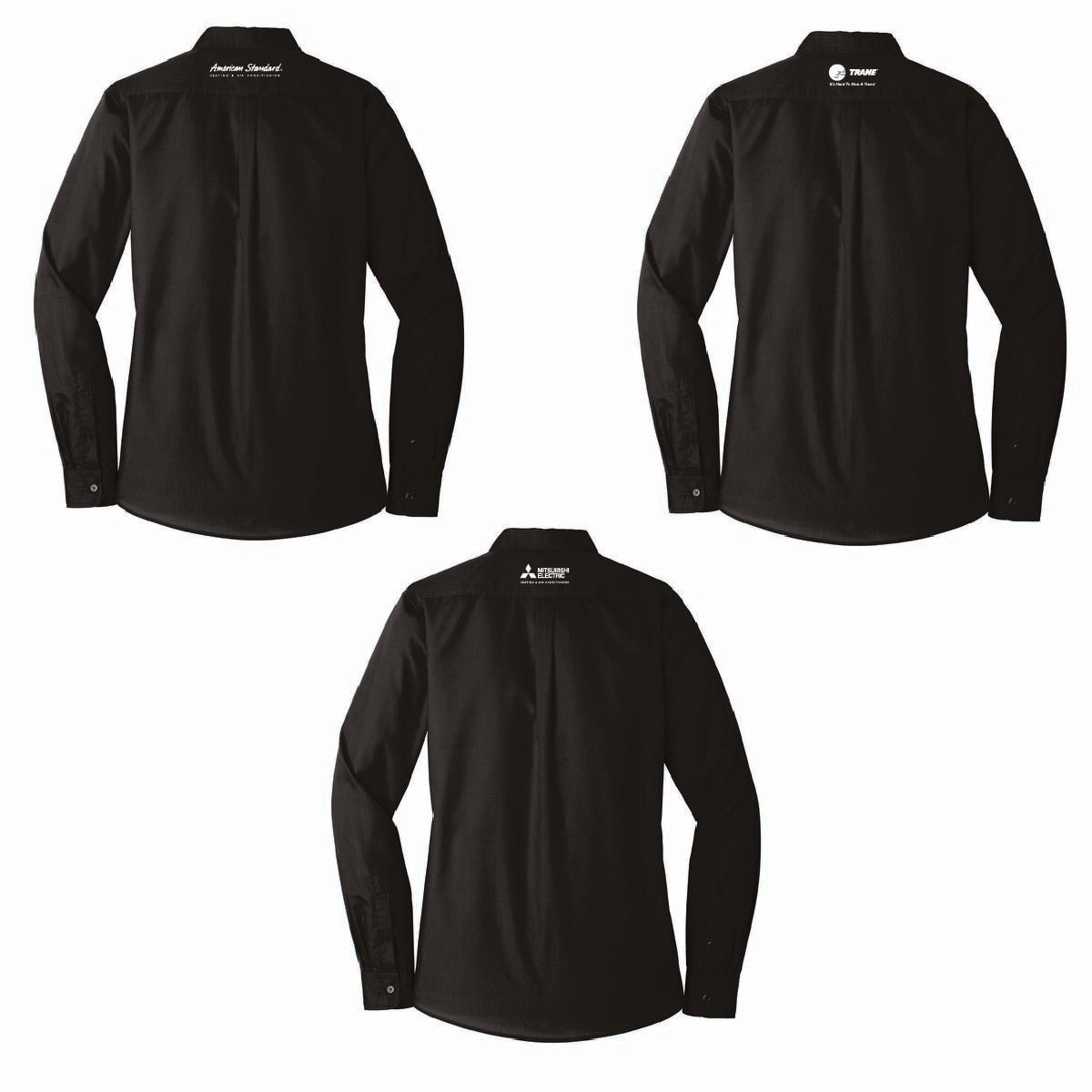 Port Authority Women's Long Sleeve Poplin Shirt with O'Connor Logo