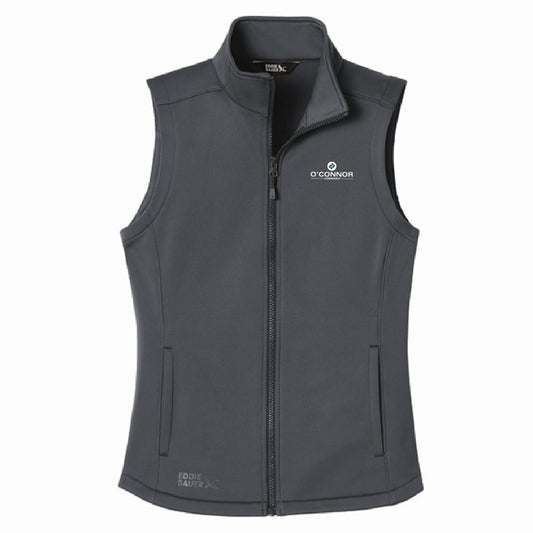 Eddie Bauer Women's Smooth Mid Layer Fleece Vest with O'Connor Logo