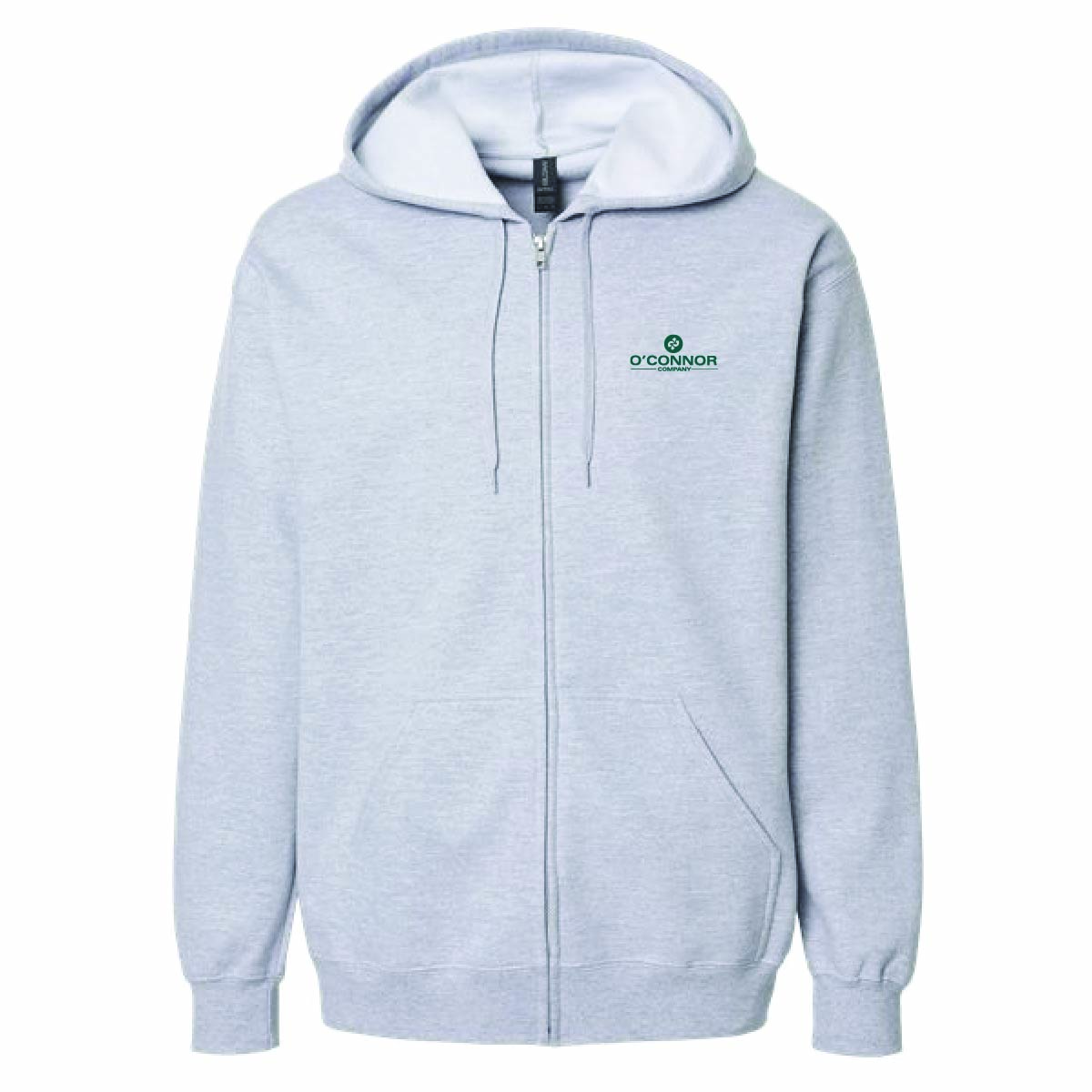 Gildan Unisex Full Zip Softstyle Hooded Sweatshirt with O'Connor Logo