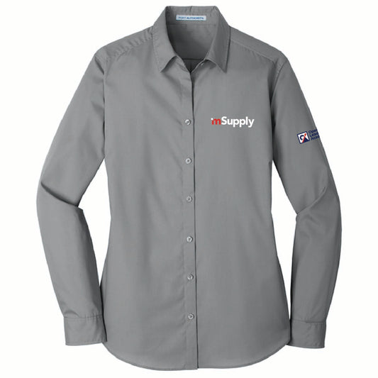 Operations Leadership Academy Port Authority Women's Long Sleeve Poplin Shirt