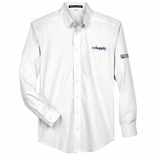 Operations Leadership Academy Devon & Jones Men's Broadcloth Woven Dress Shirt