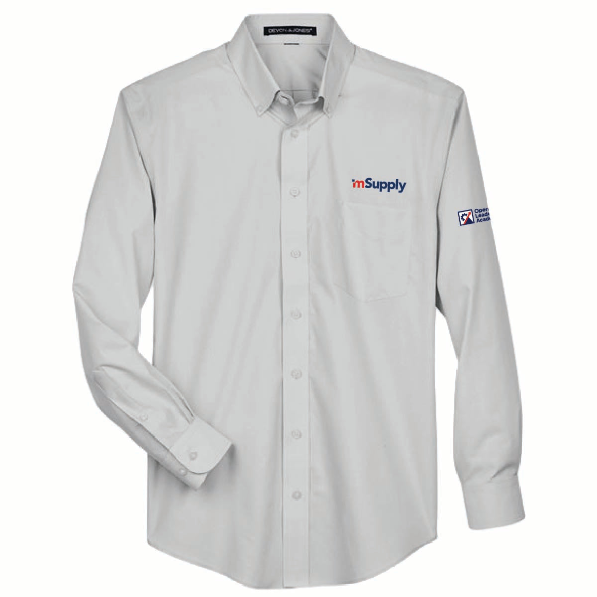 Operations Leadership Academy Devon & Jones Men's Broadcloth Woven Dress Shirt