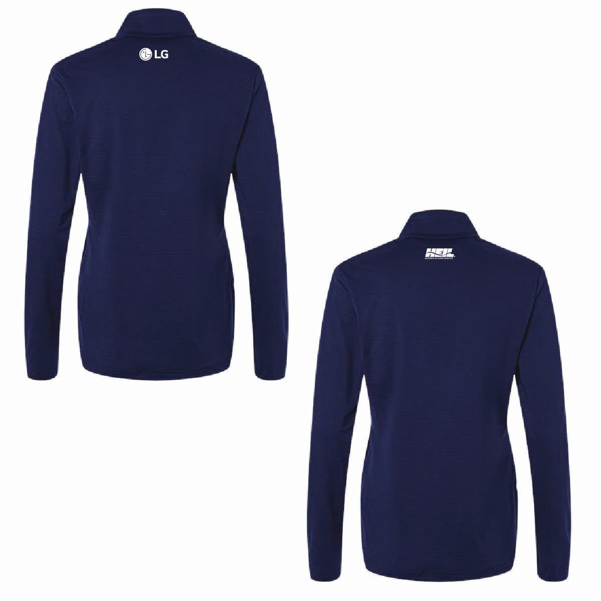 Adidas Women's Textured Stripe 1/4 Zip Pullover with SASCO/CASCO Logo