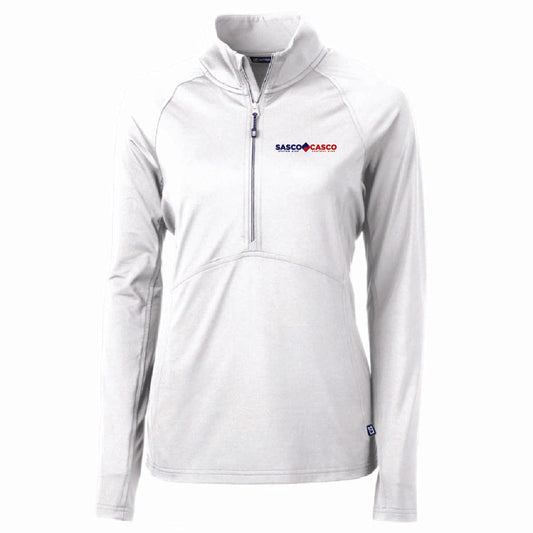 Cutter & Buck Women's Eco Stretch 1/4 Zip with SASCO/CASCO Logo