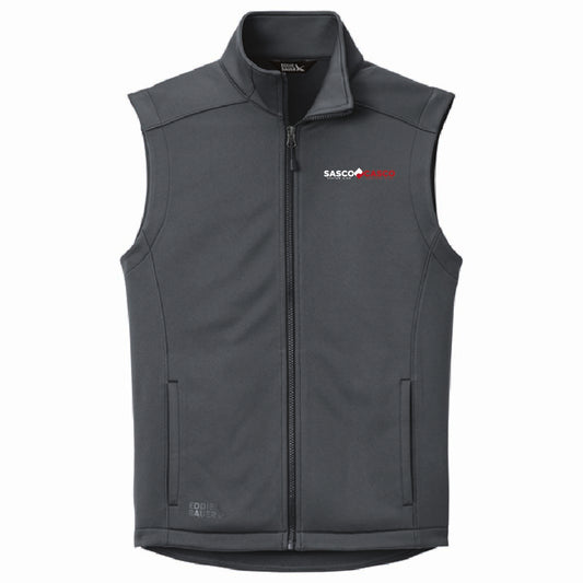Eddie Bauer Men's Smooth Mid Layer Fleece Vest with SASCO/CASCO Logo