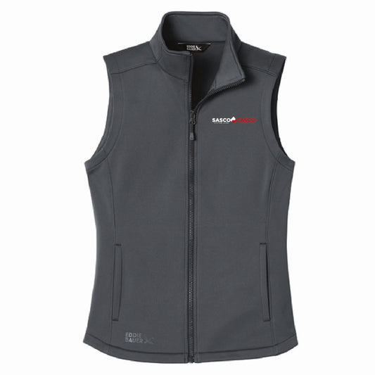 Eddie Bauer Women's Smooth Mid Layer Fleece Vest with SASCO/CASCO Logo