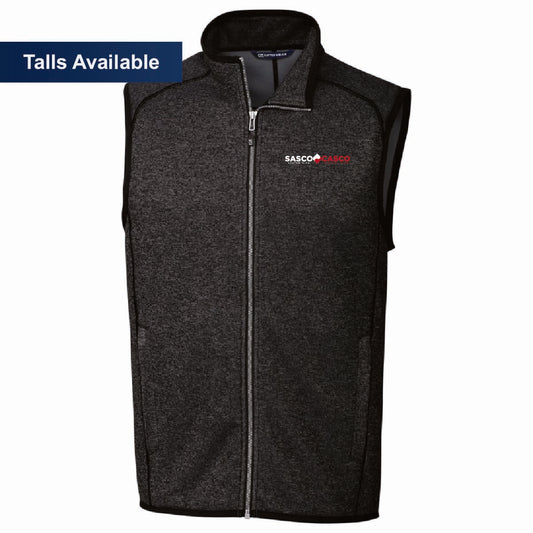Cutter & Buck Men's Sweater-Knit Vest with SASCO/CASCO Logo