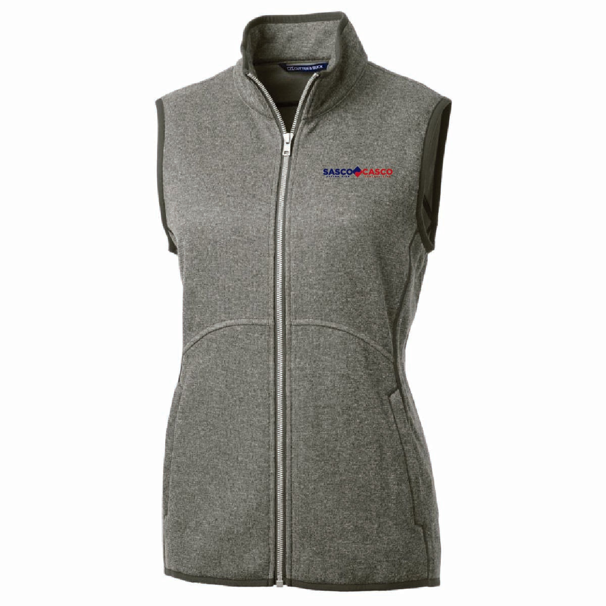 Cutter & Buck Women's Sweater-Knit Vest with SASCO/CASCO Logo