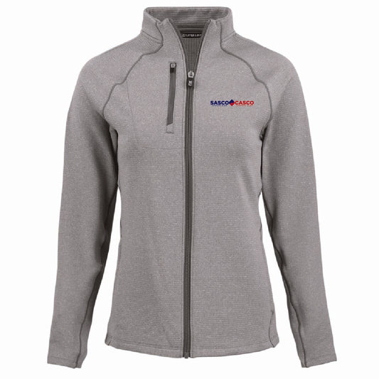 Cutter & Buck Women's Peshastin Fleece Full Zip Jacket with SASCO/CASCO Logo