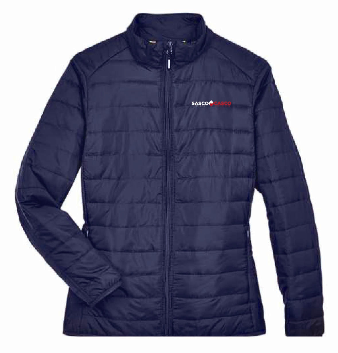 Core 365 Women's Packable Puffer Jacket with SASCO/CASCO Logo