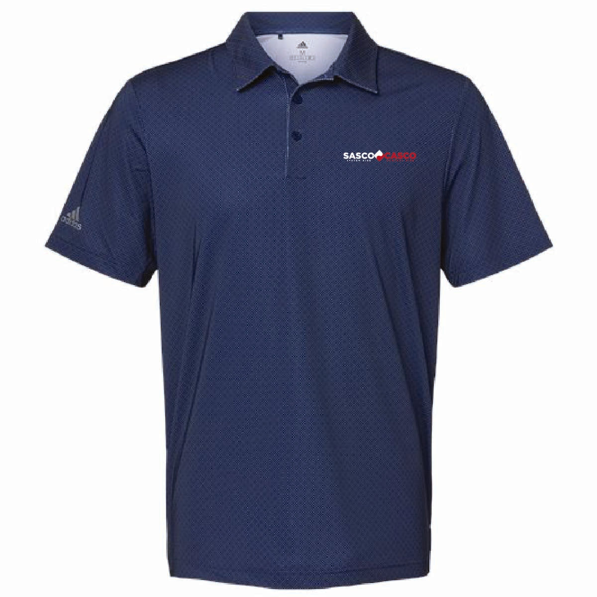 Adidas Men's Ultimate Diamond Print Polo with SASCO/CASCO Logo