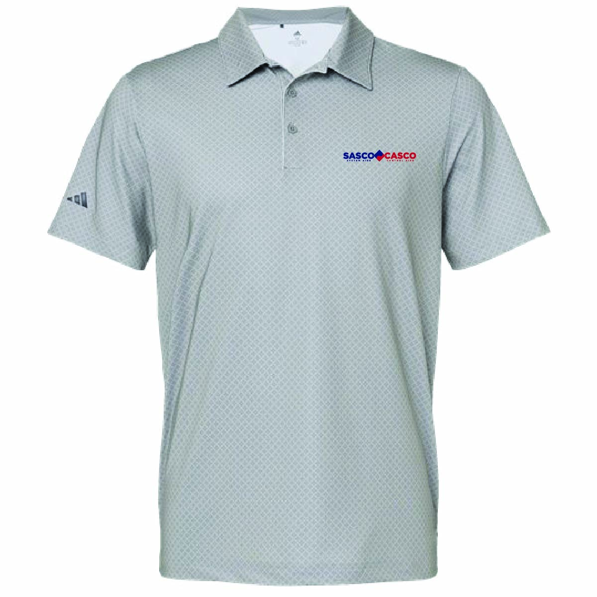 Adidas Men's Ultimate Diamond Print Polo with SASCO/CASCO Logo