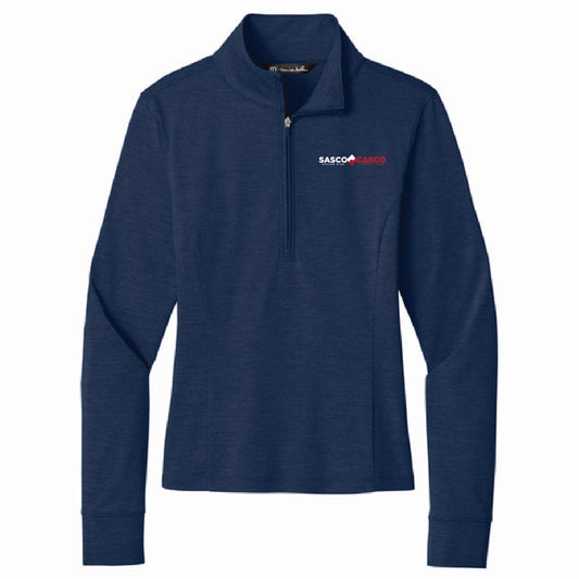 TravisMathew Women's Onward 1/4 Zip with SASCO/CASCO Logo